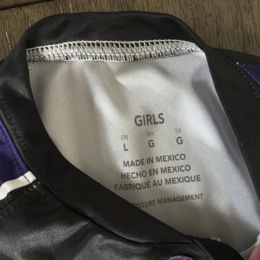 NEW Panthers Purple/Black/White 3-Button Baseball/Softball Style Jersey Youth L - Picture 9 of 9